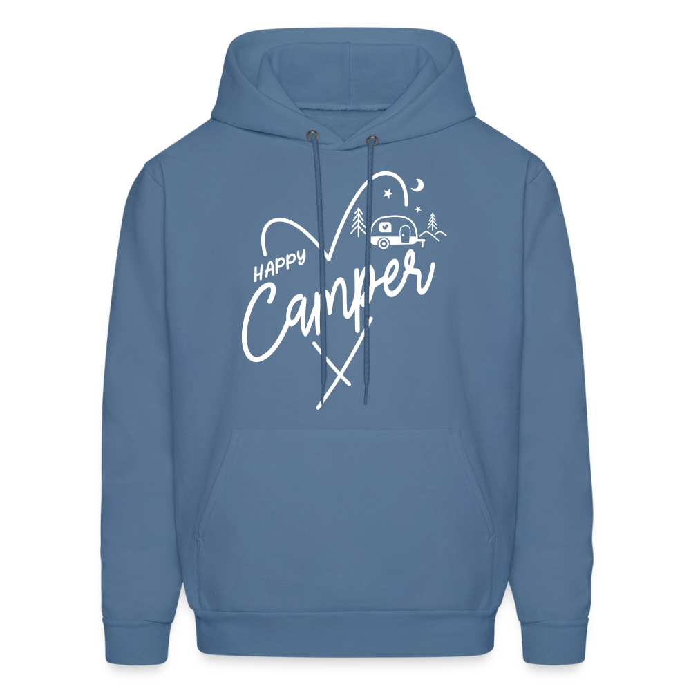 Happy Camper Hoodie - denim blue