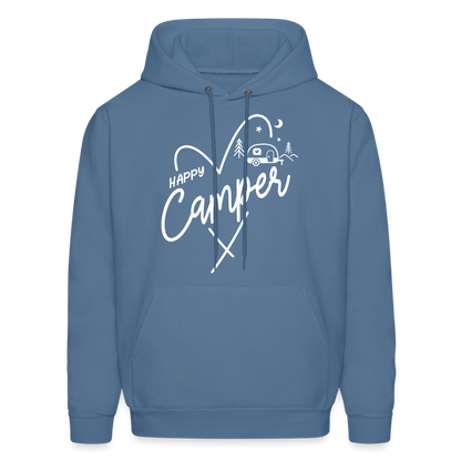 Happy Camper Hoodie - denim blue