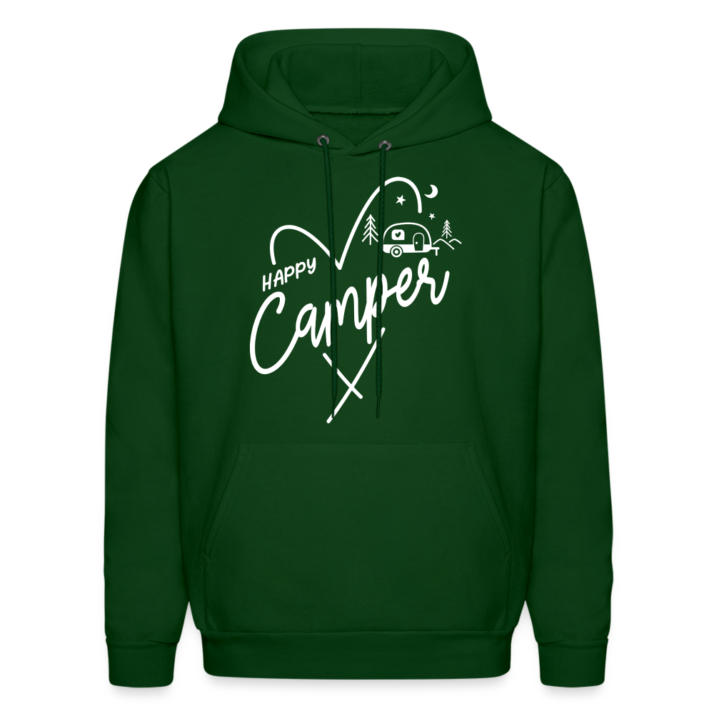 Happy Camper Hoodie - forest green