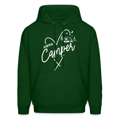 Happy Camper Hoodie - forest green