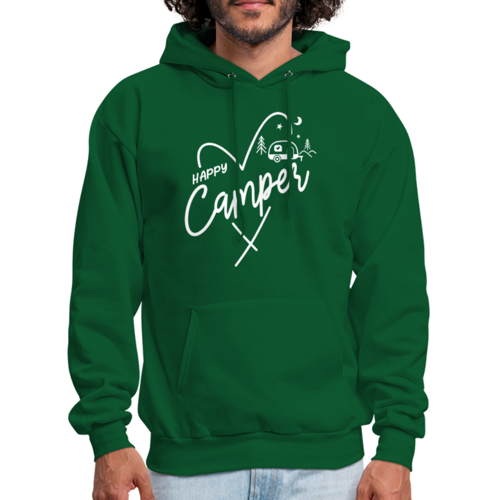 Happy Camper Hoodie - forest green