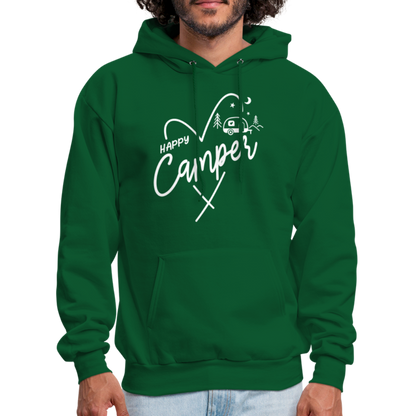 Happy Camper Hoodie - forest green