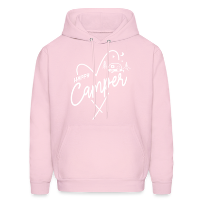 Happy Camper Hoodie - pale pink