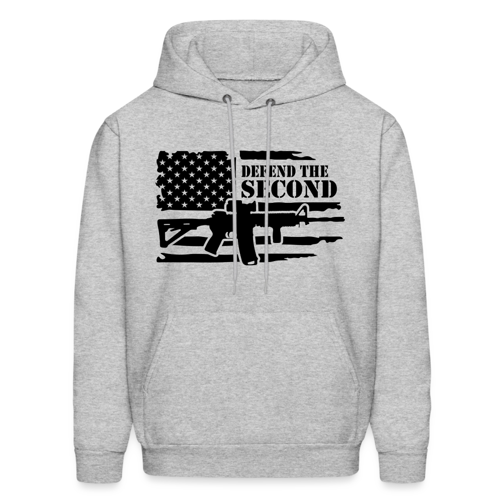 Defend the Second Amendment Hoodie (Right to Bear Arms) - heather gray