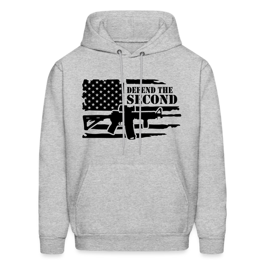 Defend the Second Amendment Hoodie (Right to Bear Arms) - heather gray