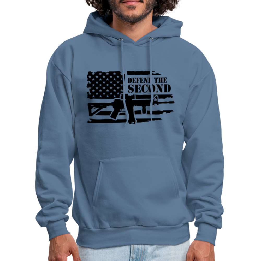 Defend the Second Amendment Hoodie (Right to Bear Arms) - denim blue