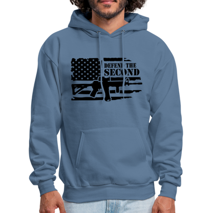 Defend the Second Amendment Hoodie (Right to Bear Arms) - denim blue