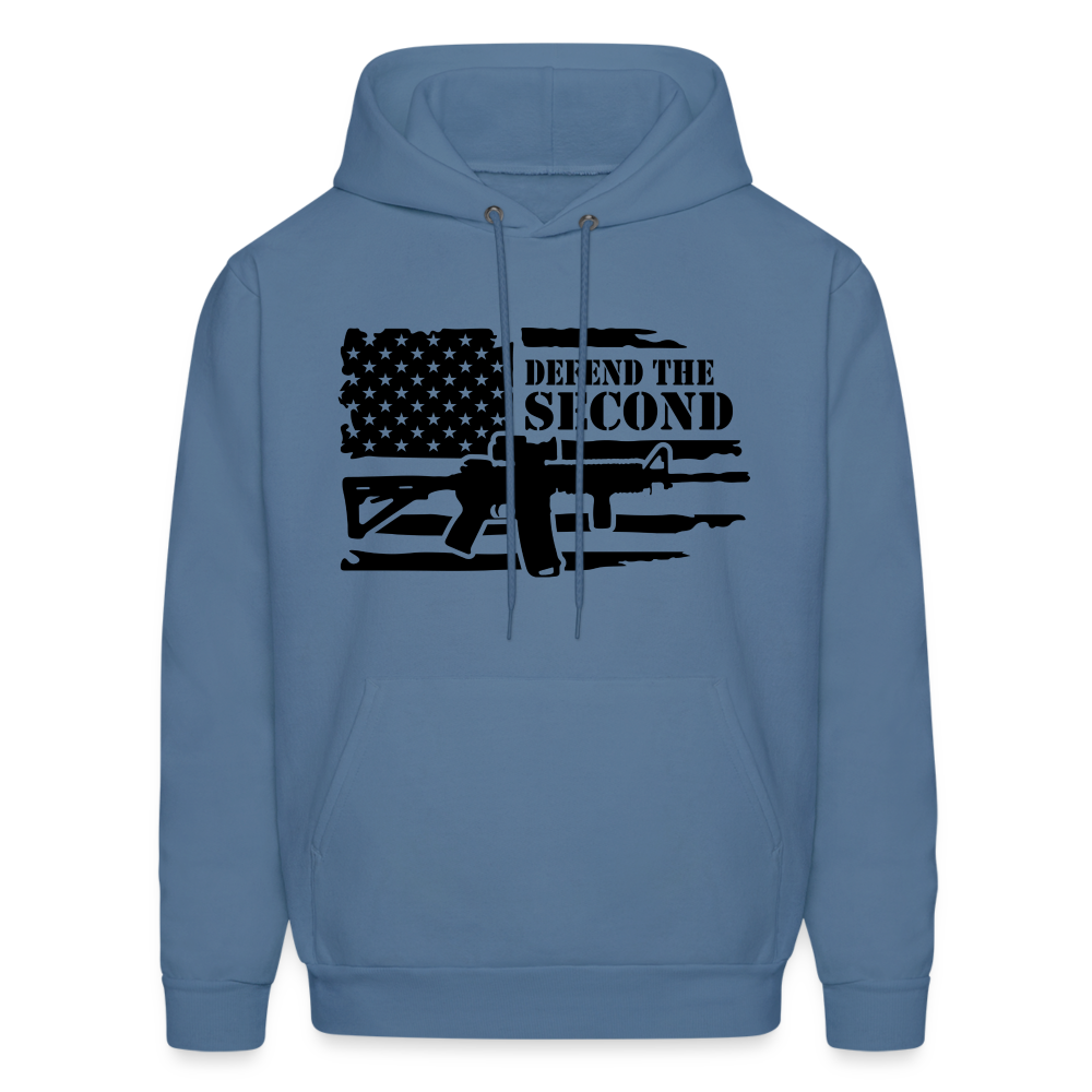 Defend the Second Amendment Hoodie (Right to Bear Arms) - denim blue