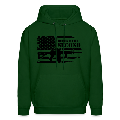 Defend the Second Amendment Hoodie (Right to Bear Arms) - forest green