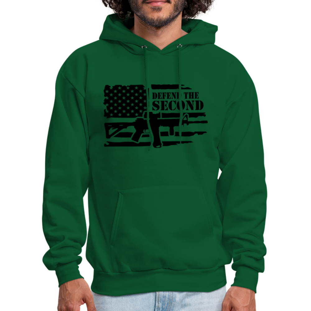 Defend the Second Amendment Hoodie (Right to Bear Arms) - forest green