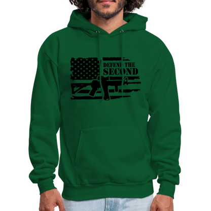 Defend the Second Amendment Hoodie (Right to Bear Arms) - forest green