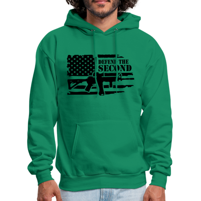 Defend the Second Amendment Hoodie (Right to Bear Arms) - kelly green