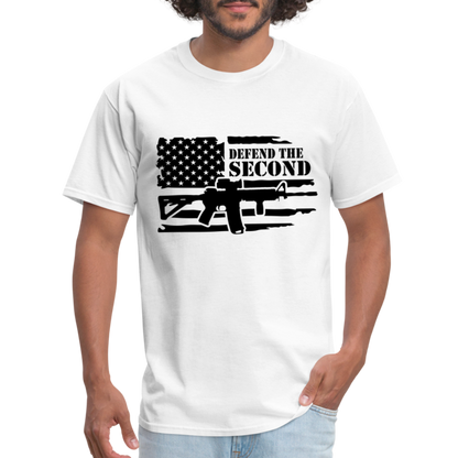 Defend the Second Amendment T-Shirt (Right to Bear Arms) - white