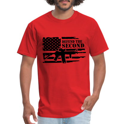 Defend the Second Amendment T-Shirt (Right to Bear Arms) - red