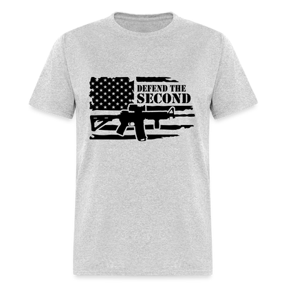 Defend the Second Amendment T-Shirt (Right to Bear Arms) - heather gray