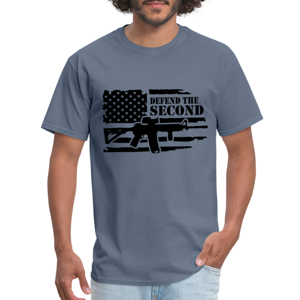 Defend the Second Amendment T-Shirt (Right to Bear Arms) - denim