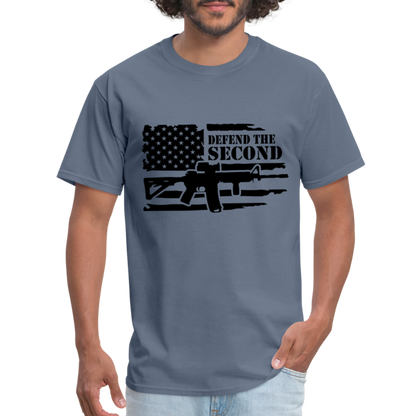 Defend the Second Amendment T-Shirt (Right to Bear Arms) - denim