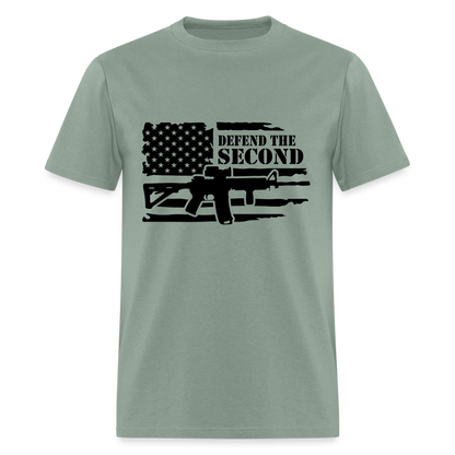 Defend the Second Amendment T-Shirt (Right to Bear Arms) - sage