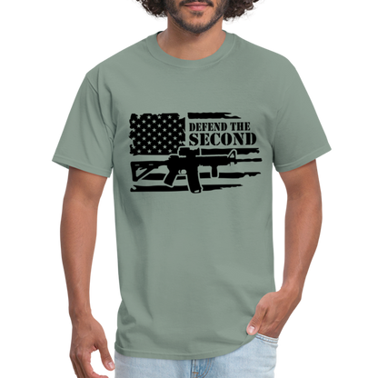 Defend the Second Amendment T-Shirt (Right to Bear Arms) - sage