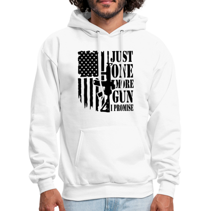 Just One More Gun I Promise Hoodie - white