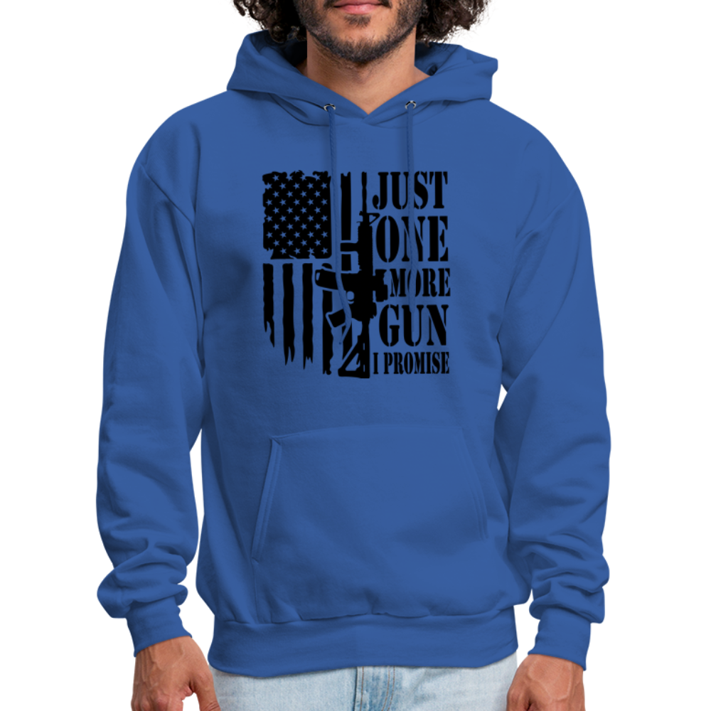 Just One More Gun I Promise Hoodie - royal blue