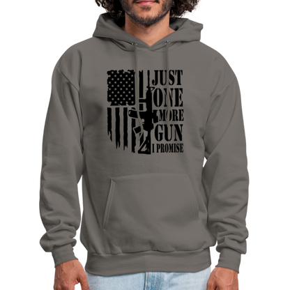 Just One More Gun I Promise Hoodie - asphalt gray