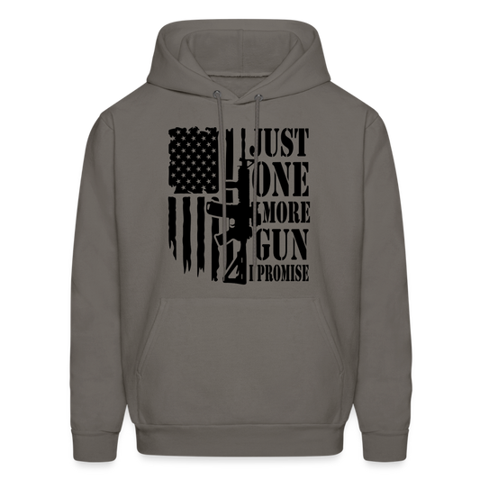 Just One More Gun I Promise Hoodie - asphalt gray