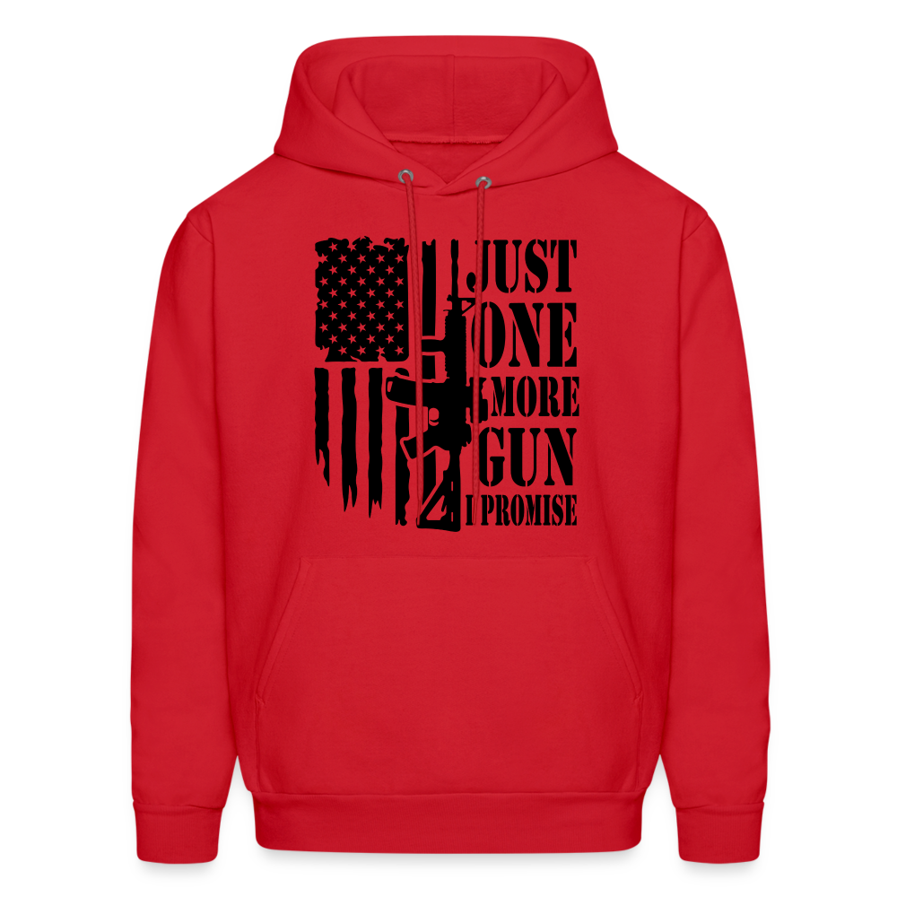 Just One More Gun I Promise Hoodie - red