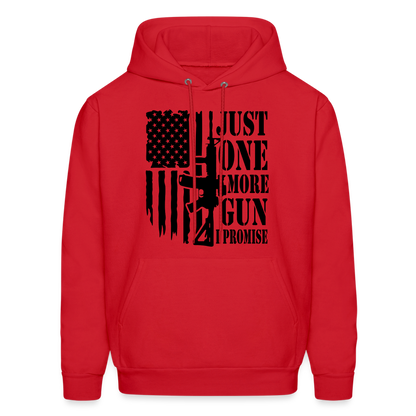 Just One More Gun I Promise Hoodie - red