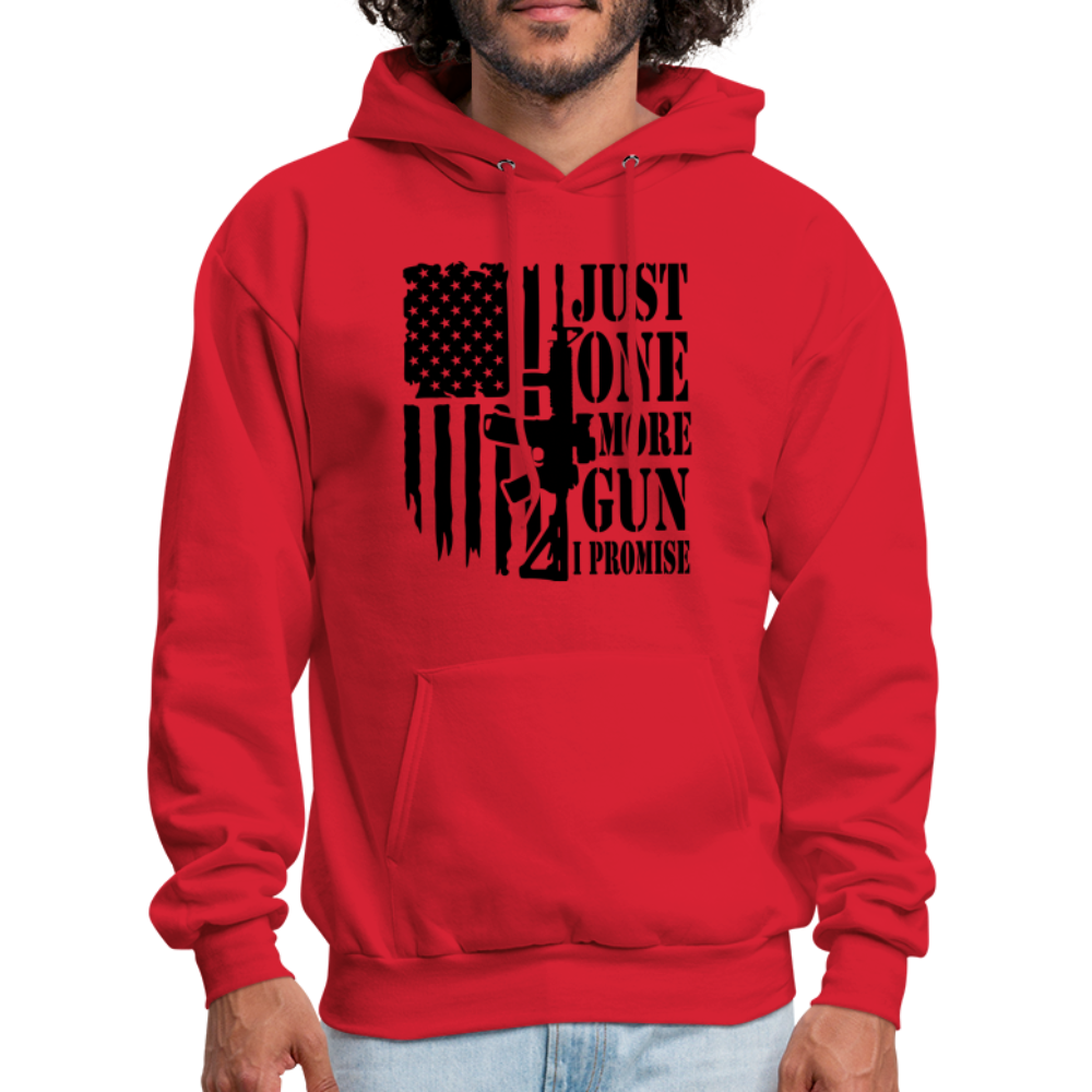 Just One More Gun I Promise Hoodie - red