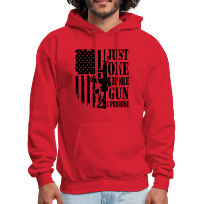 Just One More Gun I Promise Hoodie - red