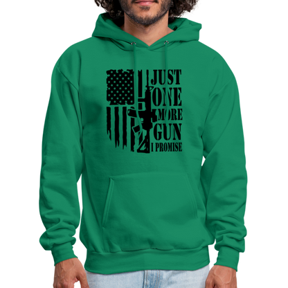 Just One More Gun I Promise Hoodie - kelly green