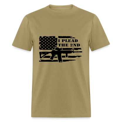 I Plead The 2nd T-Shirt (Second Amendment) - khaki