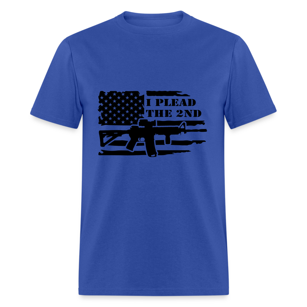 I Plead The 2nd T-Shirt (Second Amendment) - royal blue