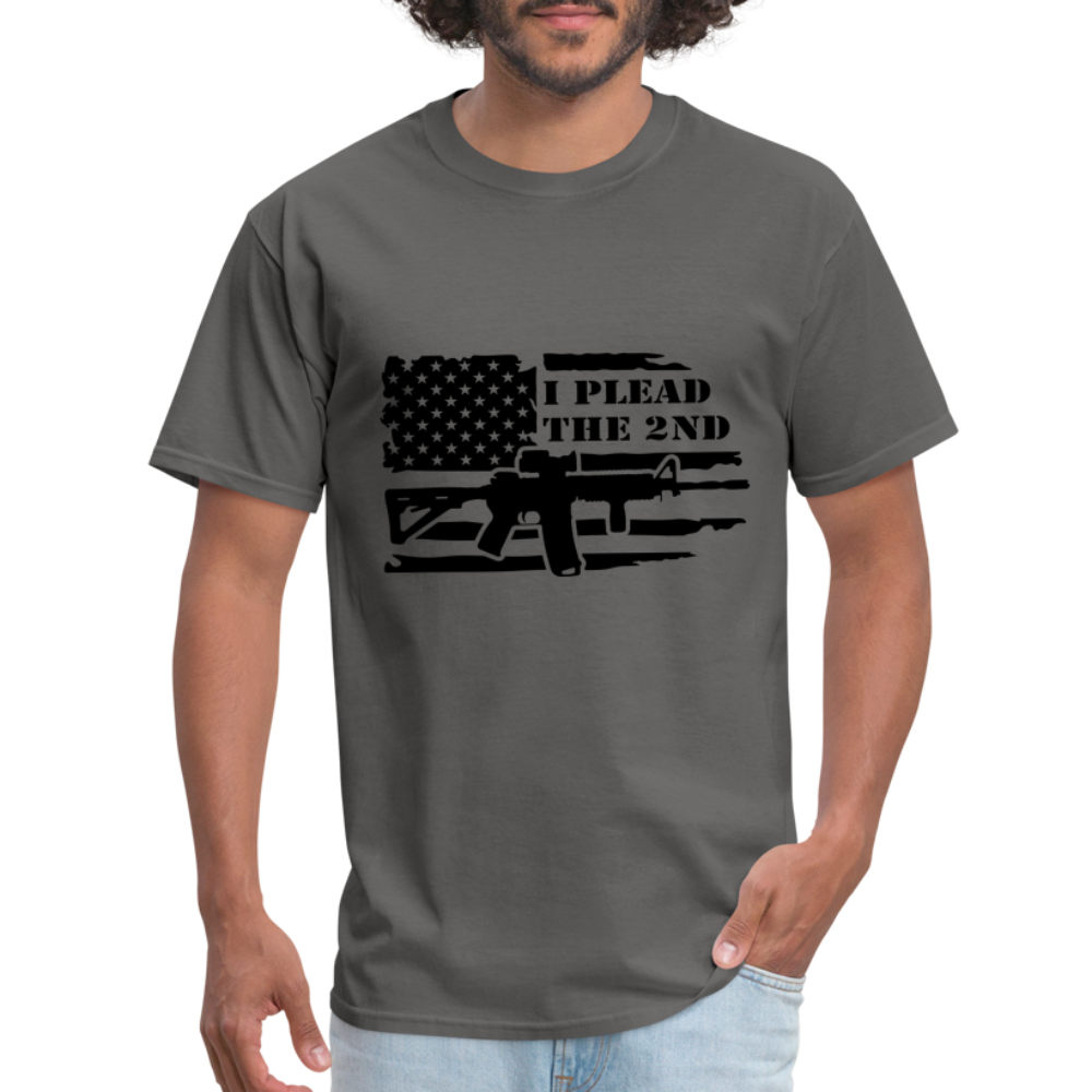 I Plead The 2nd T-Shirt (Second Amendment) - charcoal