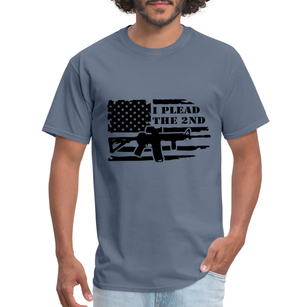 I Plead The 2nd T-Shirt (Second Amendment) - denim