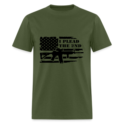 I Plead The 2nd T-Shirt (Second Amendment) - Color: sage