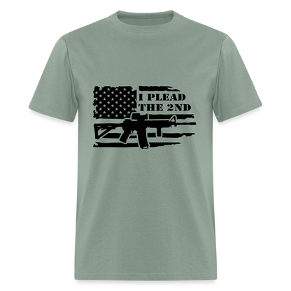 I Plead The 2nd T-Shirt (Second Amendment) - sage