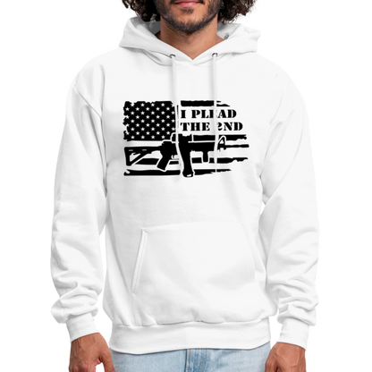 I Plead The 2nd Hoodie (Second Amendment) - white