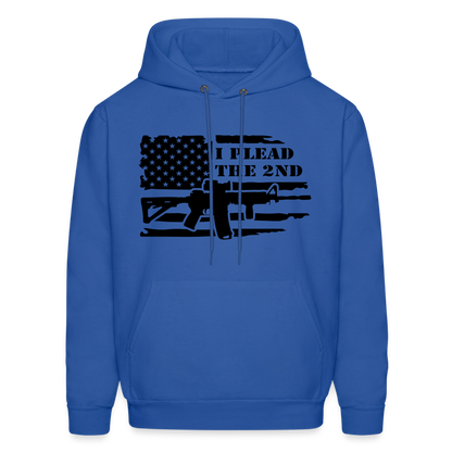 I Plead The 2nd Hoodie (Second Amendment) - royal blue