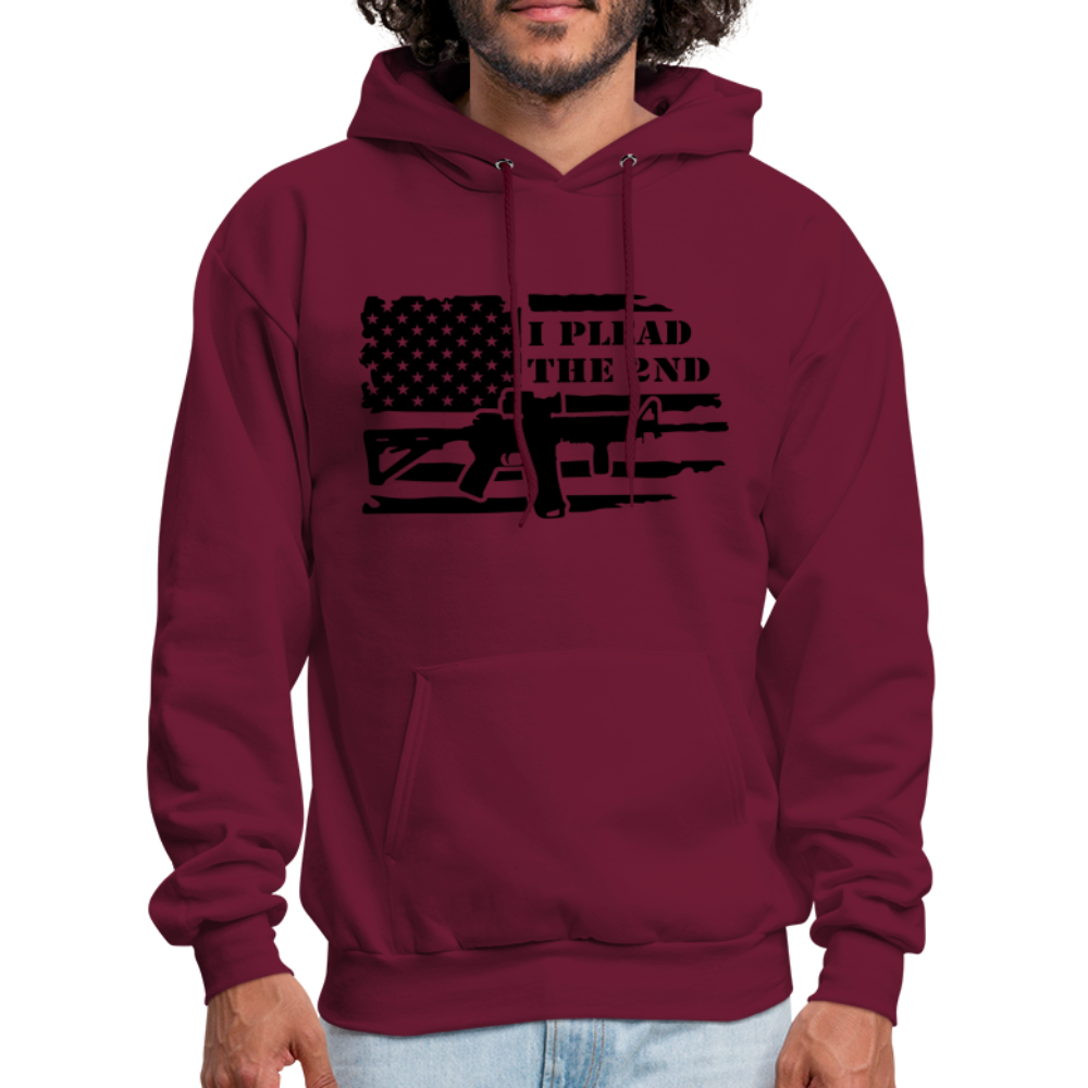 I Plead The 2nd Hoodie (Second Amendment) - burgundy