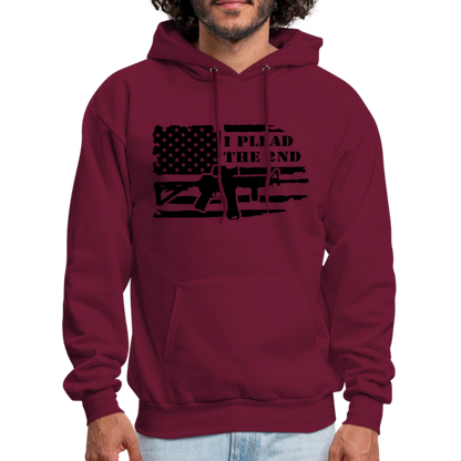 I Plead The 2nd Hoodie (Second Amendment) - burgundy