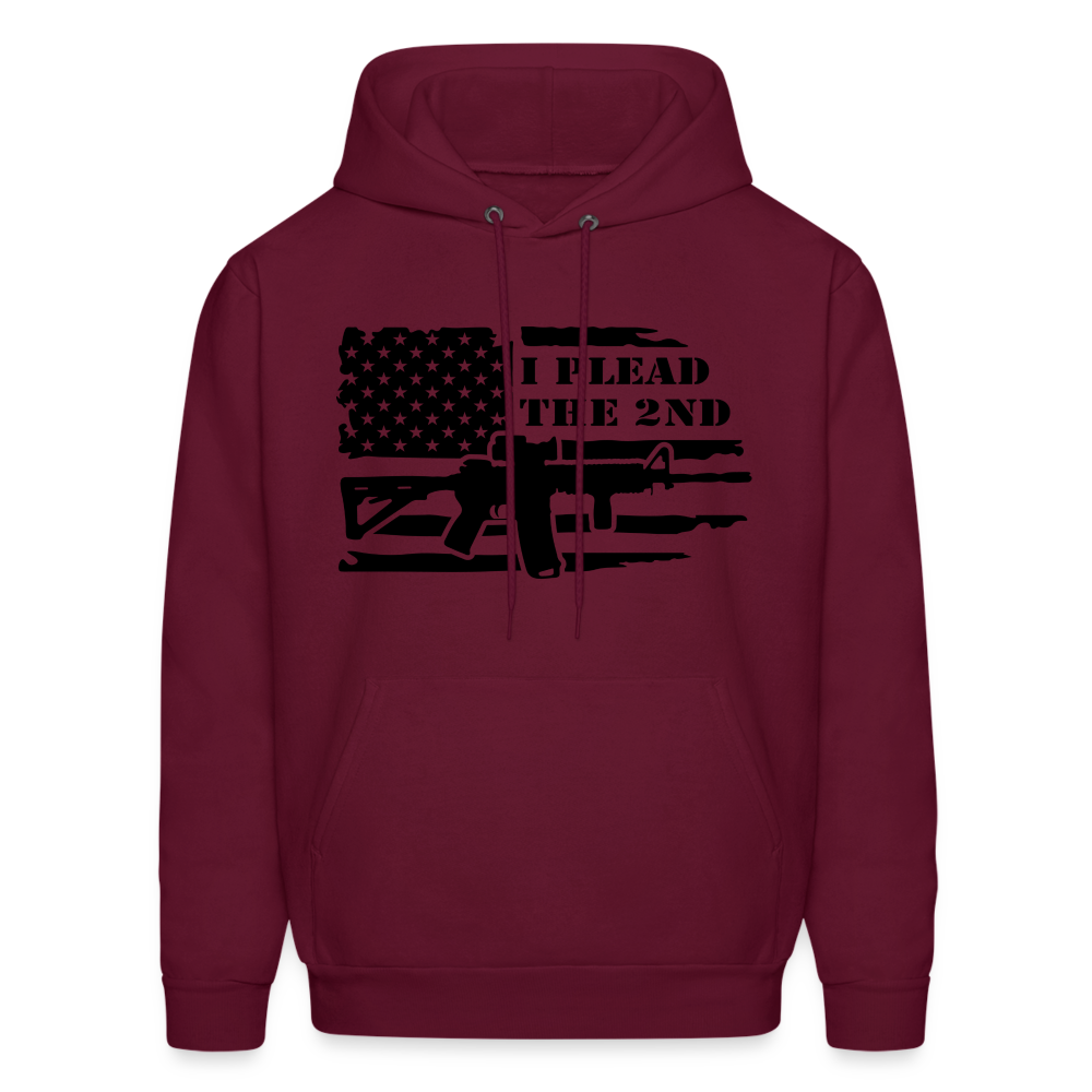 I Plead The 2nd Hoodie (Second Amendment) - burgundy