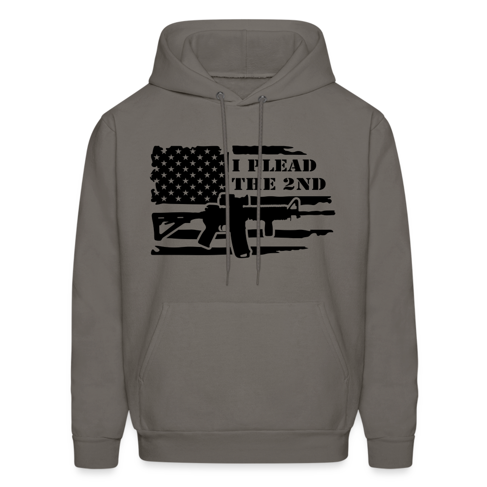 I Plead The 2nd Hoodie (Second Amendment) - asphalt gray