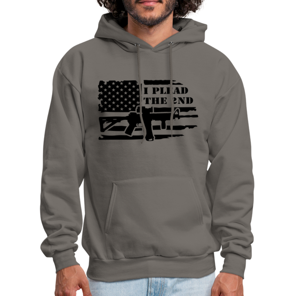 I Plead The 2nd Hoodie (Second Amendment) - asphalt gray