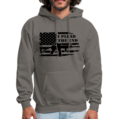 I Plead The 2nd Hoodie (Second Amendment) - asphalt gray