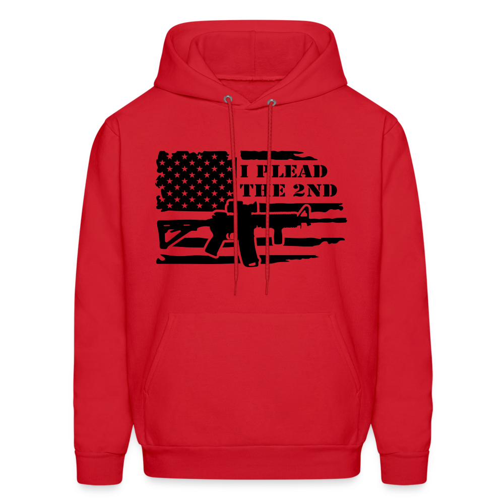 I Plead The 2nd Hoodie (Second Amendment) - red