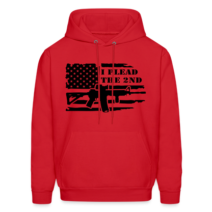 I Plead The 2nd Hoodie (Second Amendment) - red