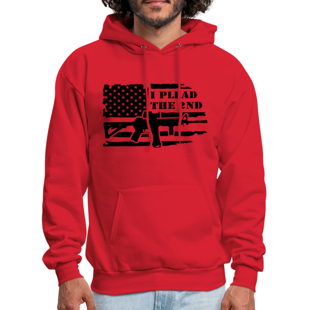 I Plead The 2nd Hoodie (Second Amendment) - red