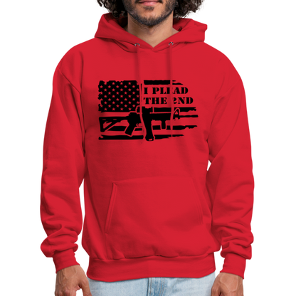 I Plead The 2nd Hoodie (Second Amendment) - red